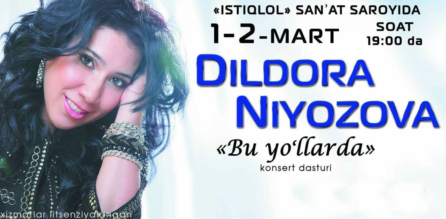 Dildora Niyozova - Bu yo'llarda (Yangi Konsert 2014)